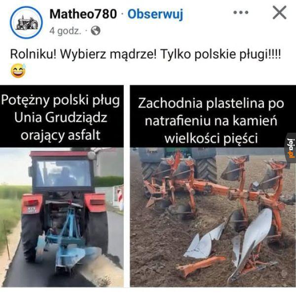 Ładnie zaorał