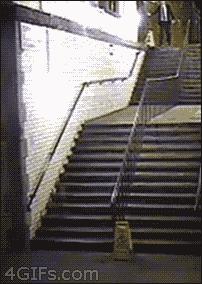 Nowy sposób schodzenia po schodach