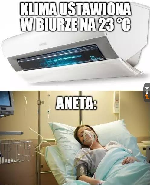 Już jej wieje
