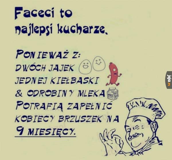 Faceci to najlepsi kucharze