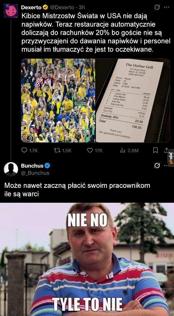 Napiwków się zachciało