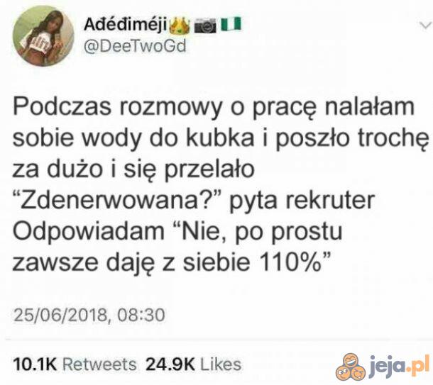 Dostała tę pracę, a potem nawet kierowca autobusu zaczął klaskać