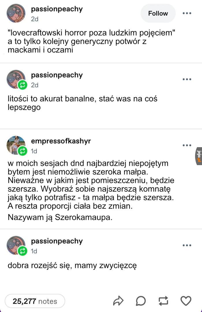 Prawdziwie niepojęty horror