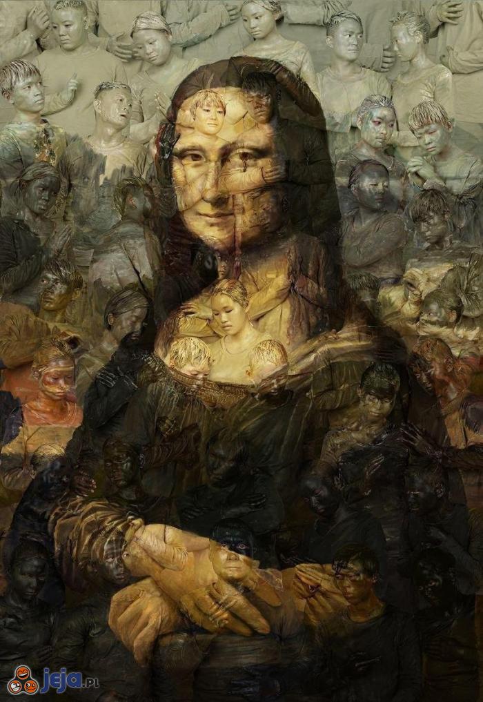 Mona Lisa na żywych ludziach
