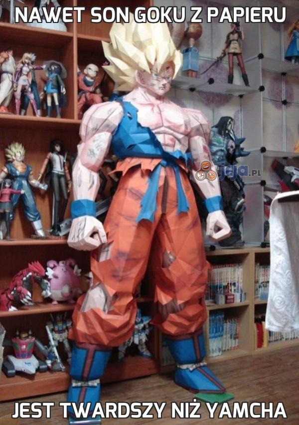 Nawet Son Goku z papieru