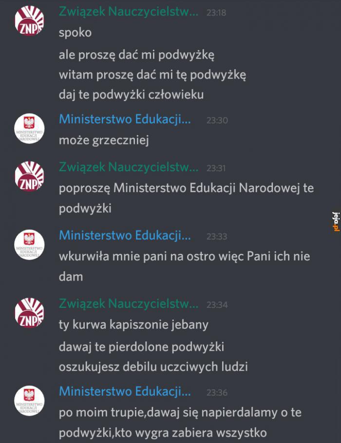 Rozmowy z rządem się zaostrzają