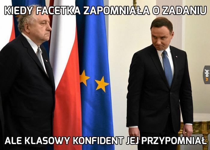 Kiedy facetka zapomniała o zadaniu