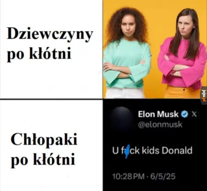 Za niedługo pewnie się pogodzą