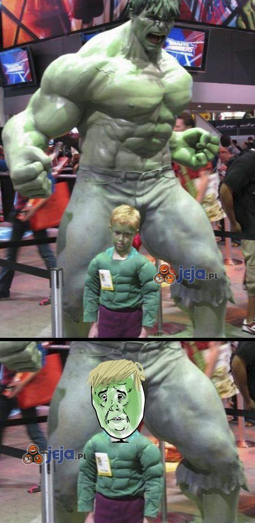 Mały smutny Hulk