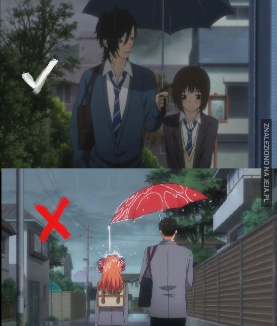 Jak iść pod parasolem z dziewczyną