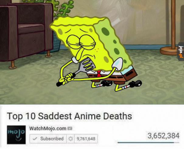 Top 10 najsmutniejszych śmierci w anime