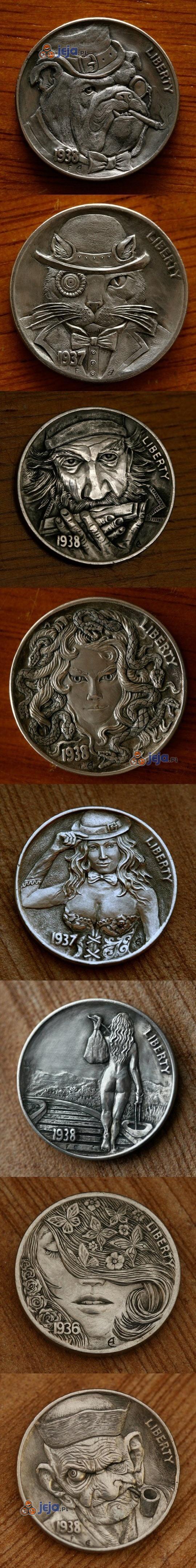 Niesamowite ręcznie robione monety