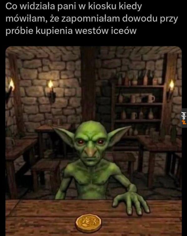 Dostrzegam w jego oczach powątpiewanie w moją wersję