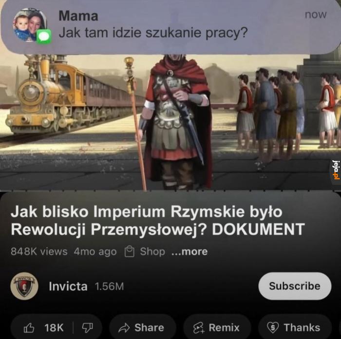 Idzie świetnie mamuś