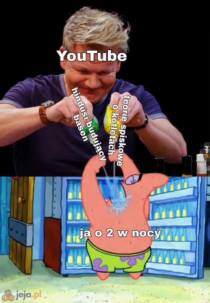 YouTube o 2 w nocy zmienia stan umysłu