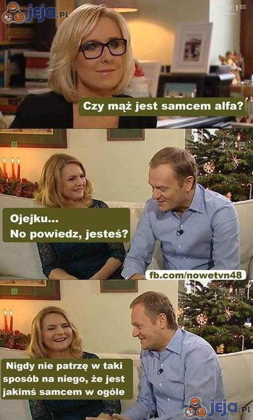 Autentyczny fragment wywiadu z Tuskiem i jego żoną