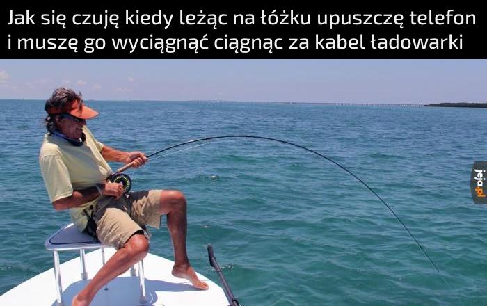 Jestem fanatykiem wędkarstwa