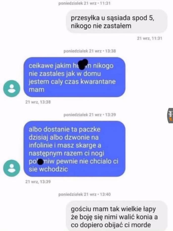 Nie wkurzaj kuriera