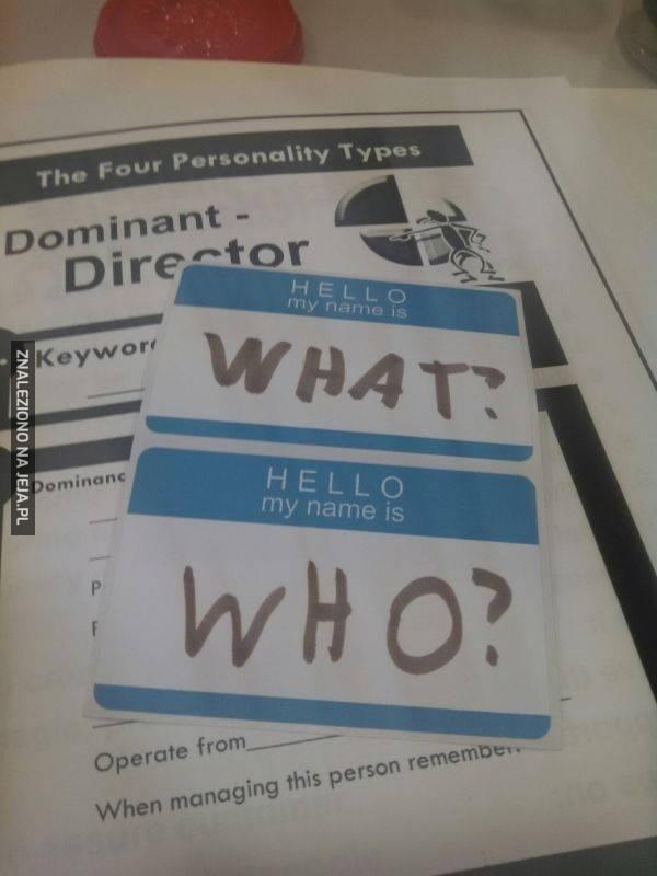 My name is...