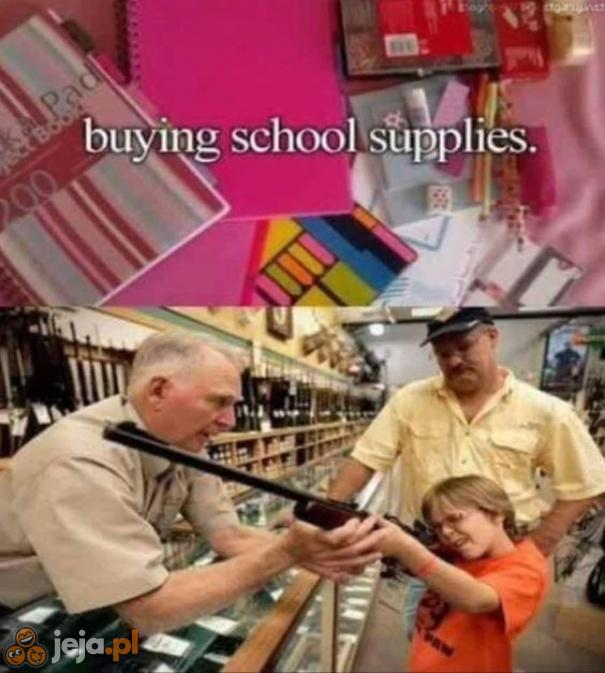 Kupowanie przyborów szkolnych
