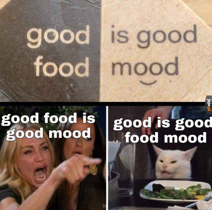 Good is good food mood