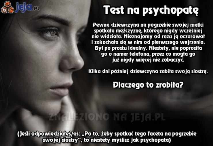 Test na psychopatę - jesteś?