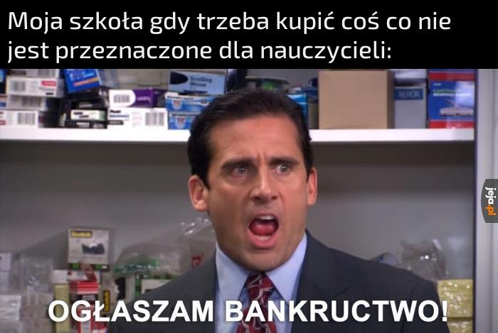 Na uczniów pieniędzy nie mają