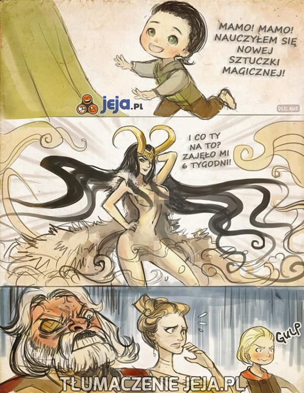 Loki i jego nauka magii