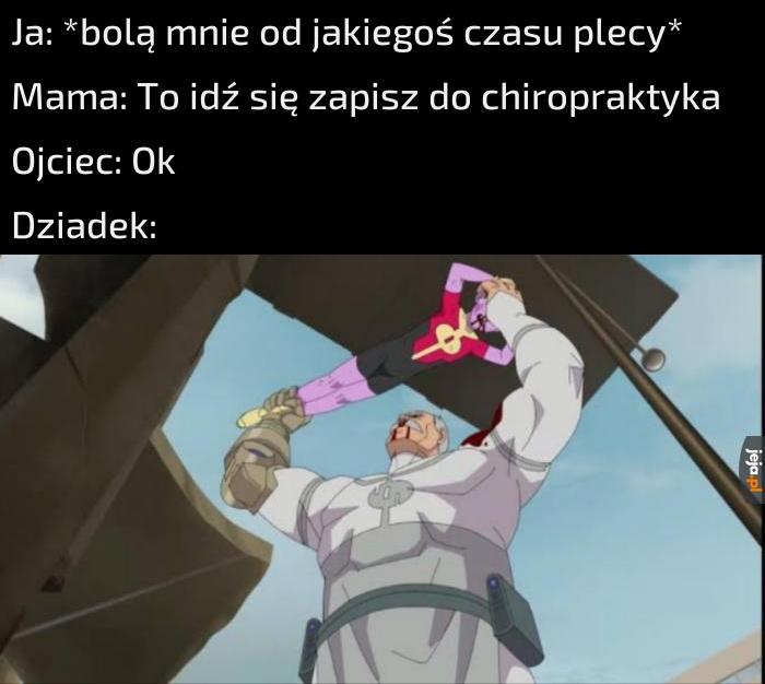 Chodź, dziadek ci pomoże