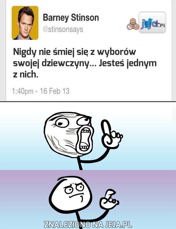 Nigdy nie śmiej się z wyborów swojej dziewczyny