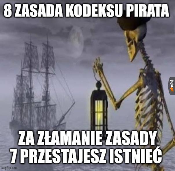 8 zasada kodeksu pirata