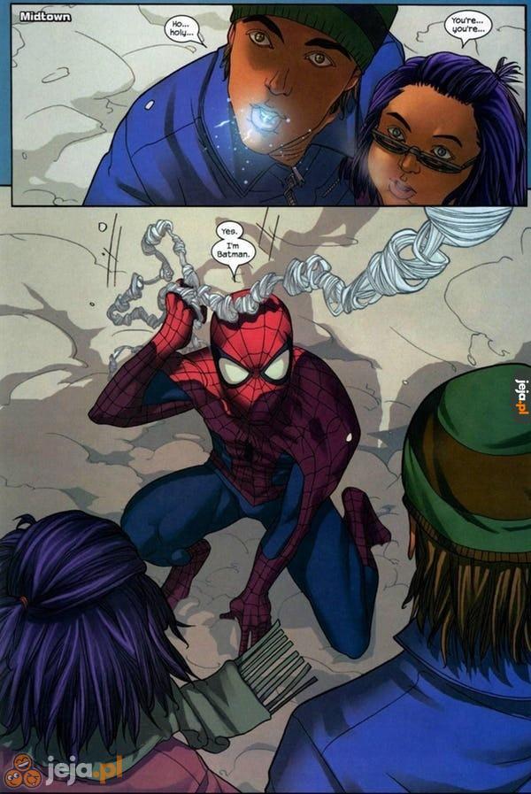 Spider-Man to Batman!