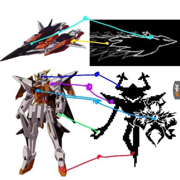 D w Gundam Kyrios D oznacza dess
