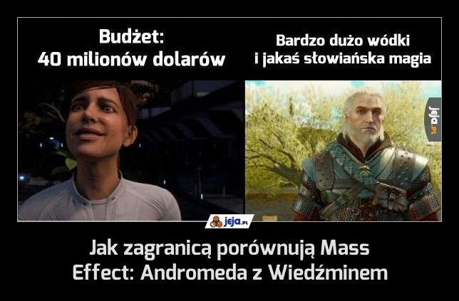 Jak zagranicą porównują Mass Effect: Andromeda z Wiedźminem