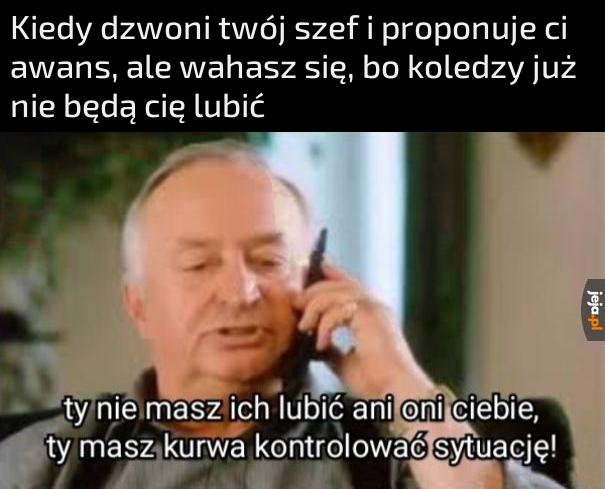 W pracy nie ma kolegów, taka prawda