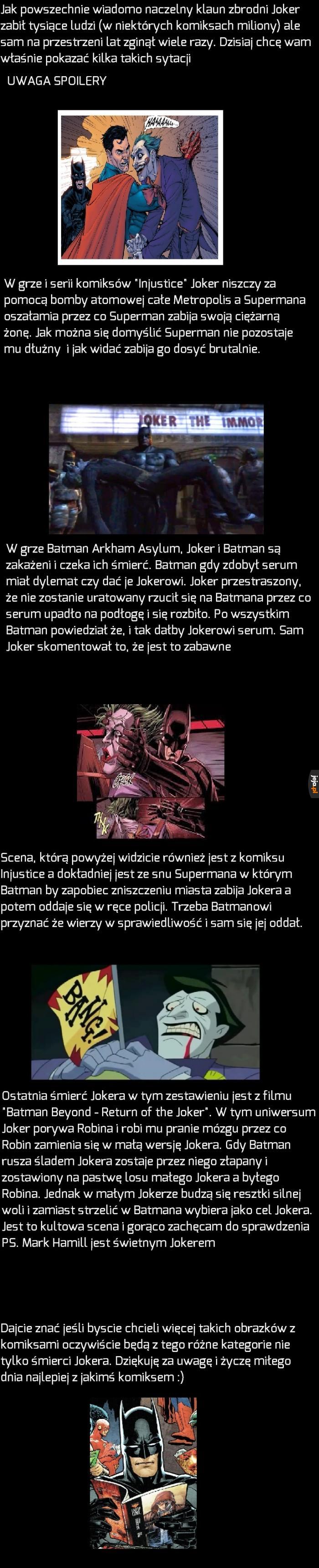 Różne śmierci Jokera