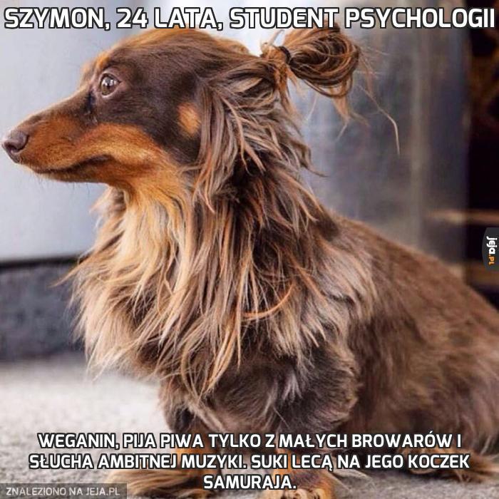 Szymon, 24 lata, student psychologii