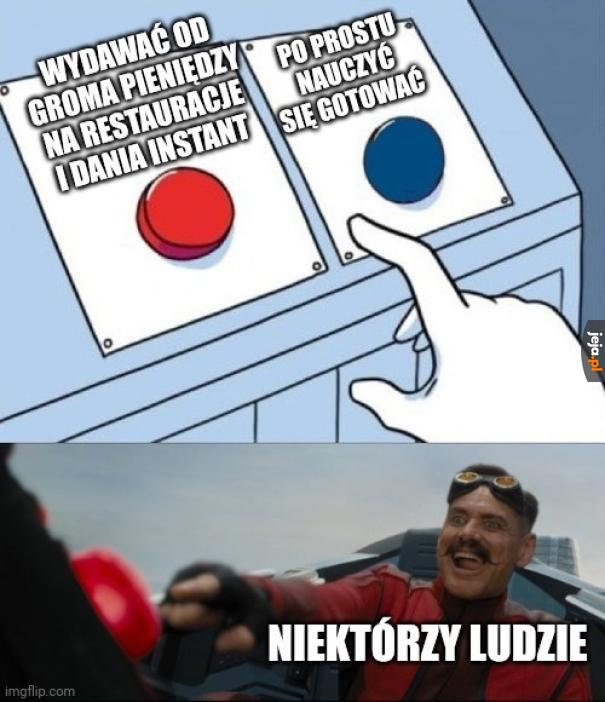 Nieumiejętność gotowania to swego rodzaju nieporadność życiowa