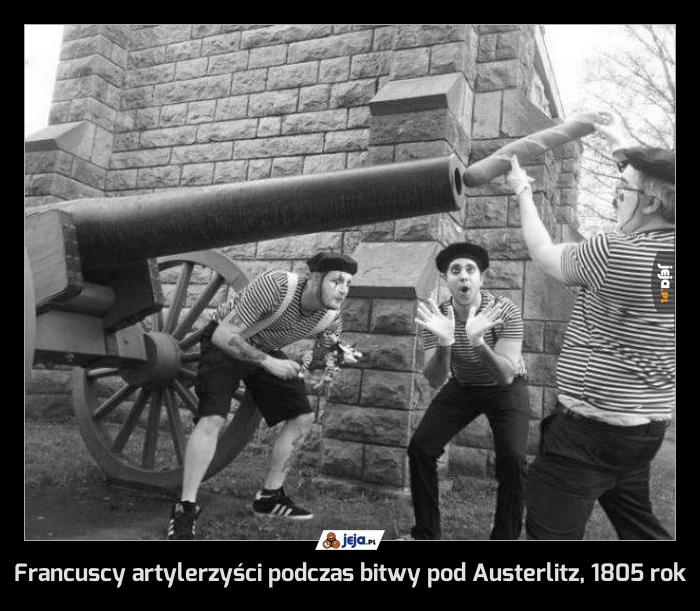 Francuscy artylerzyści podczas bitwy pod Austerlitz, 1805 rok