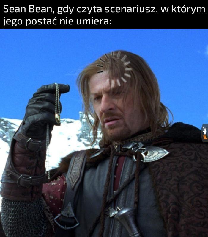 Aktor znany z tego, że jest uśmiercany