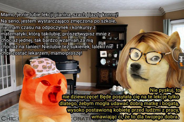Niełatwo sprostać oczekiwaniom rodziców