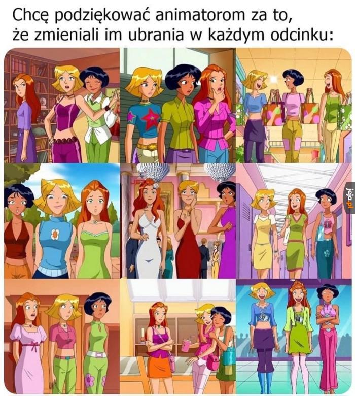 Zwykle animacje upraszczają stylówki