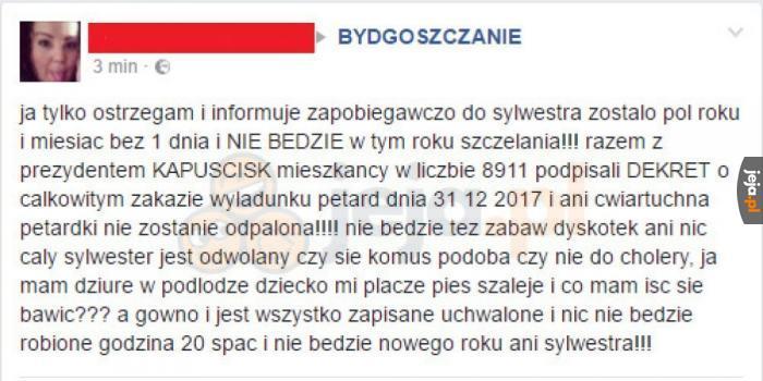 Nie będzie szczelania