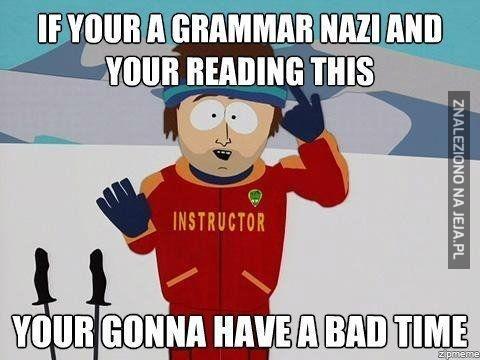 Gramatyczni naziści płaczą