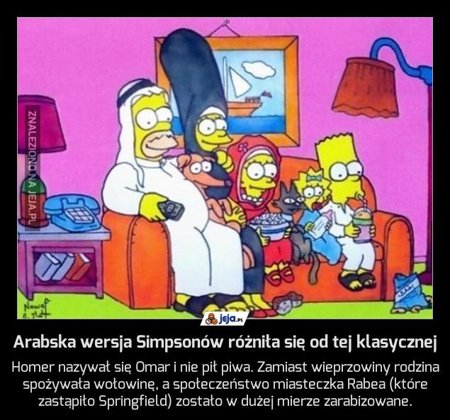 Arabska wersja Simpsonów różniła się od tej klasycznej