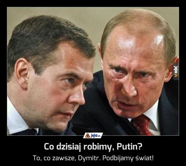Co dzisiaj robimy, Putin?