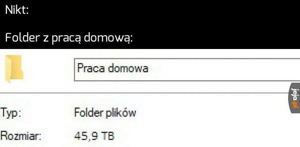 To zwykły folder, mamo...