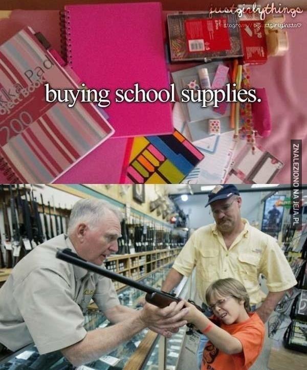 Zakupy do szkoły w Ameryce