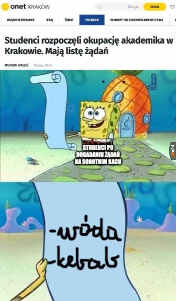 Tak to jest ze studentami