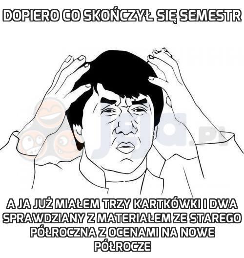 Dopiero co skończył się semestr